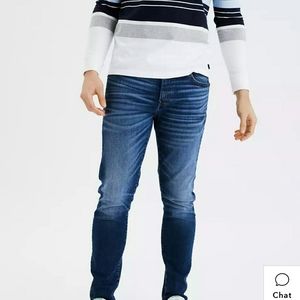 Ae AirFlex Athletic Skinny Jean Men's Dark Wash